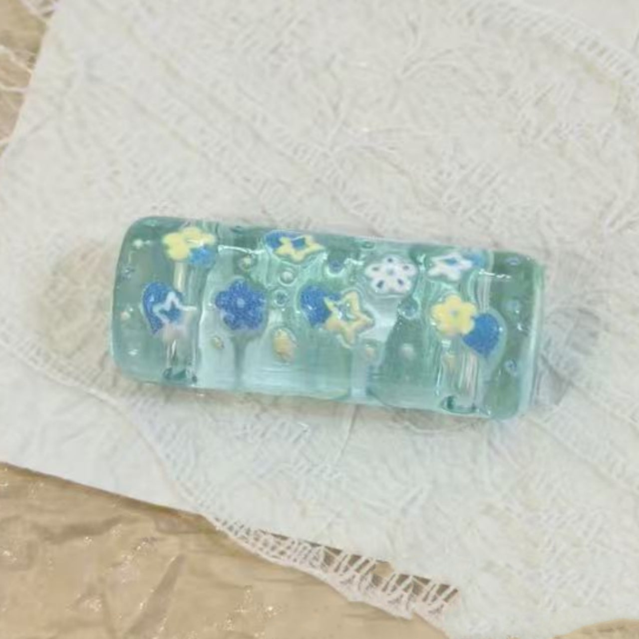 7.29更新【P106】夢のつながり（浮き彫り四つ穴柱形パーツ約55種類選択可能、ストラップやキーホルダーなど用、アクリル製、約1×3.5cm）