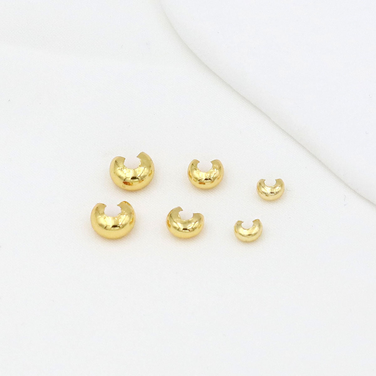 9.13NEW（段階式割引あり）【P073】潰し玉カバー（色落ちにくいDIY用パーツ、3ｍｍ）