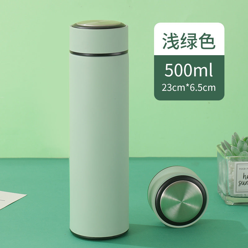 4.27NEW【Z005】MoriMori印刻水筒（保温保冷、茶こし付き、容量500ml、中身304ステンレス、外PP）