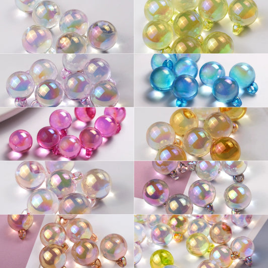 12.15NEW♥段階式割引♥【T103】ちゅるちゅるビーズ（カン付きビーズ、9色単品とMIX、16ｍｍ）