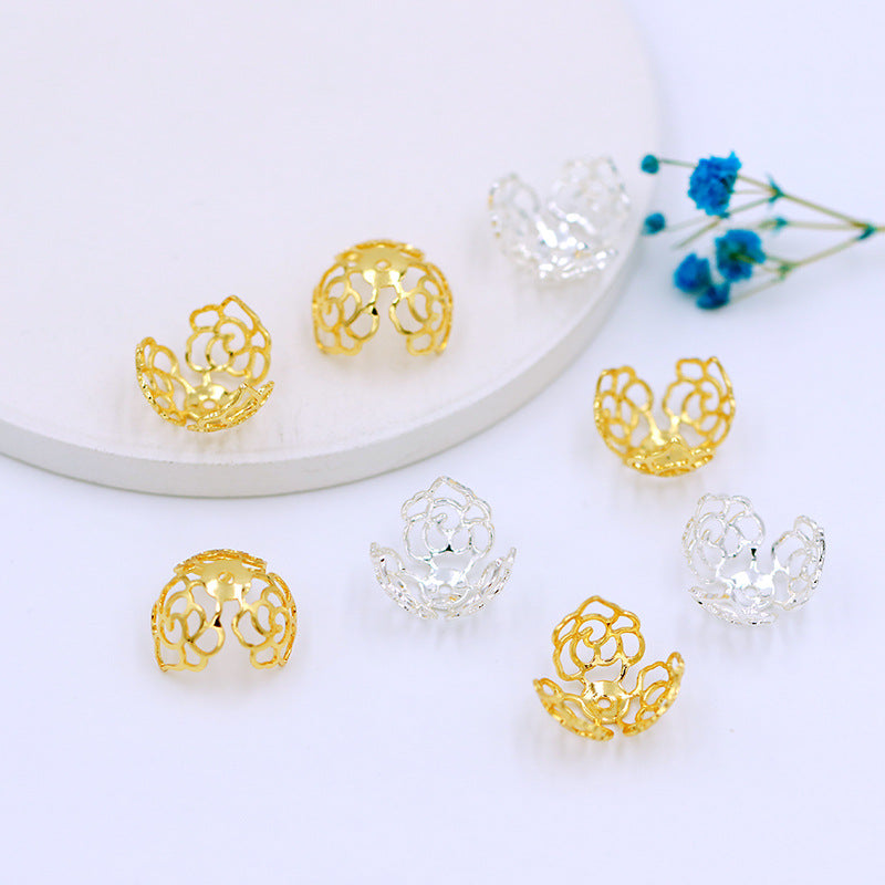 【P032】（段階式割引あり）高品質大玉花座（10PCS、12ｍｍ、16ｍｍ）