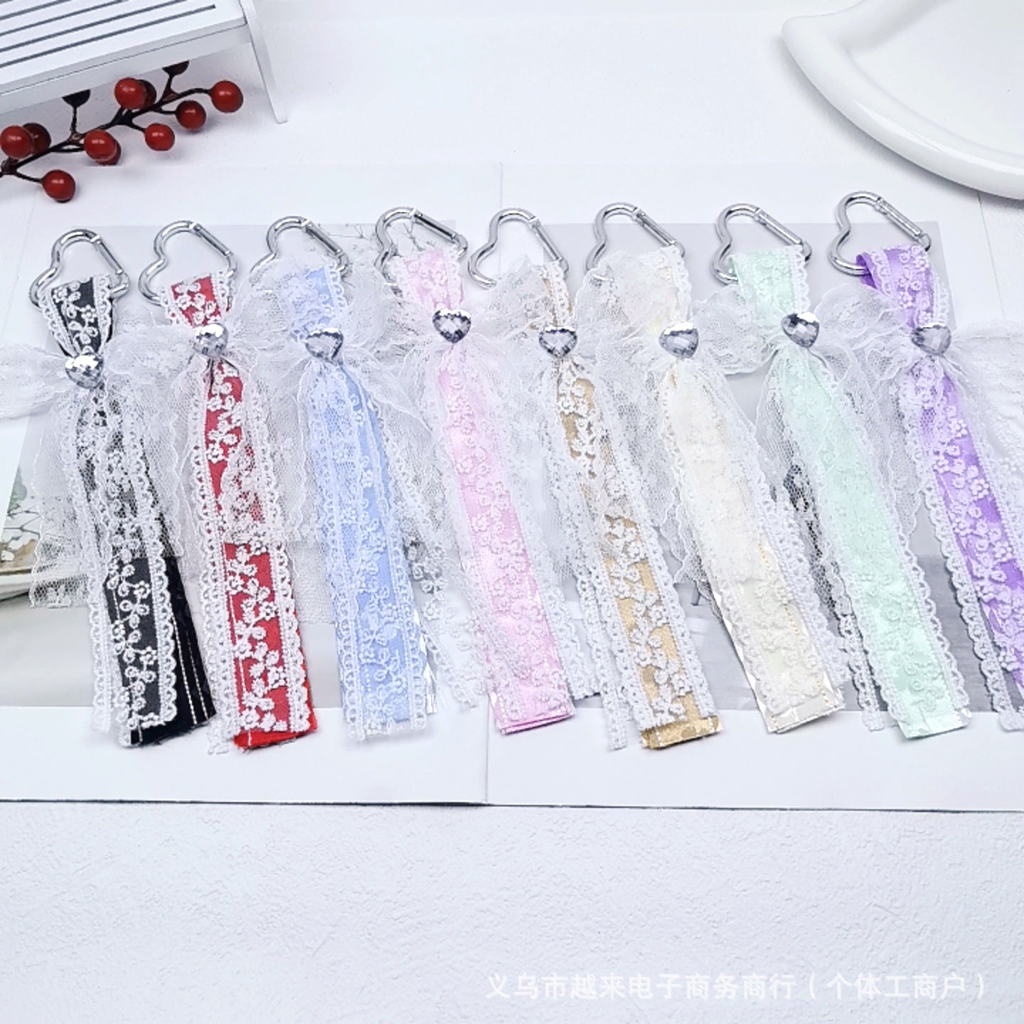 11.25NEW♥段階式割引あり♥【P086】ロマンチックレースリボン（ストラップ用）