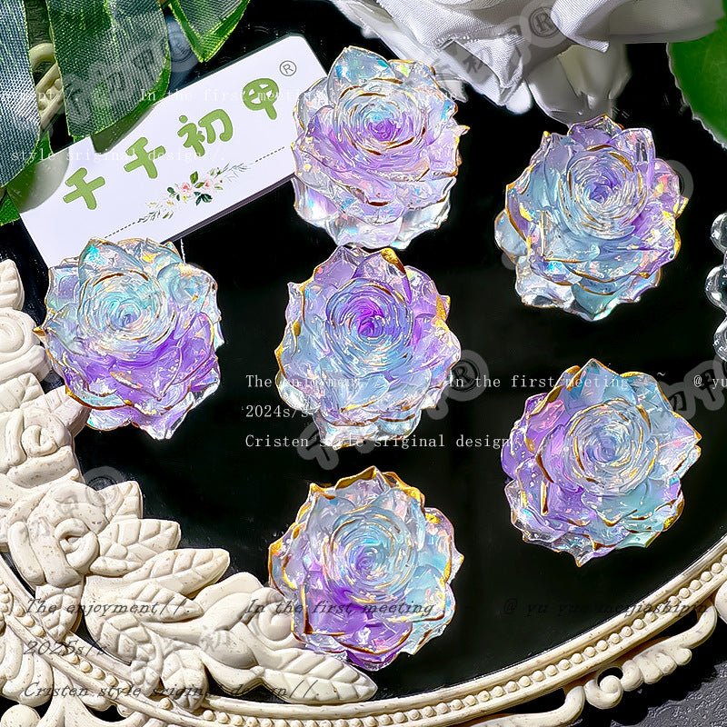 2.12NEW【T131】デカ夜光ソフトバラ第3弾（約34ｍｍ、ゴールドライン加工）