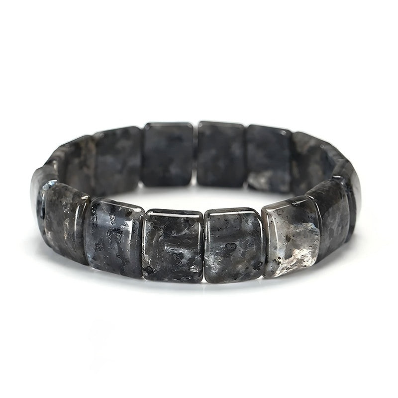 ４.21NEW【C032】スクエア天然石（バングル、約15×10mm、2つ穴）