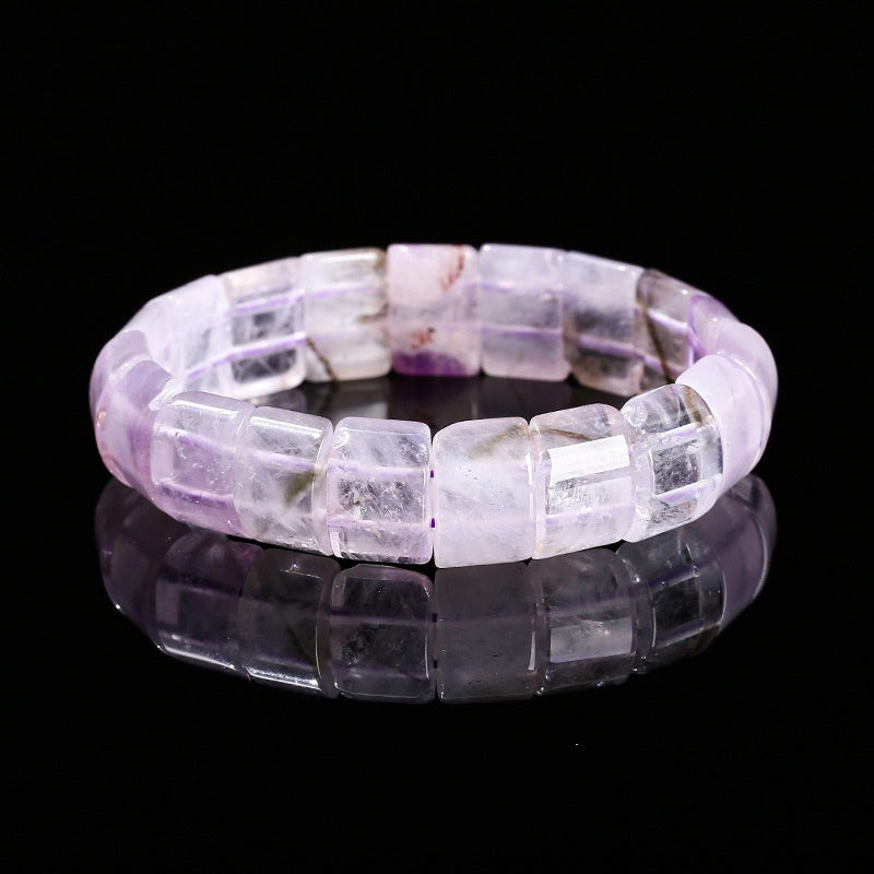 ４.21NEW【C032】スクエア天然石（バングル、約15×10mm、2つ穴）