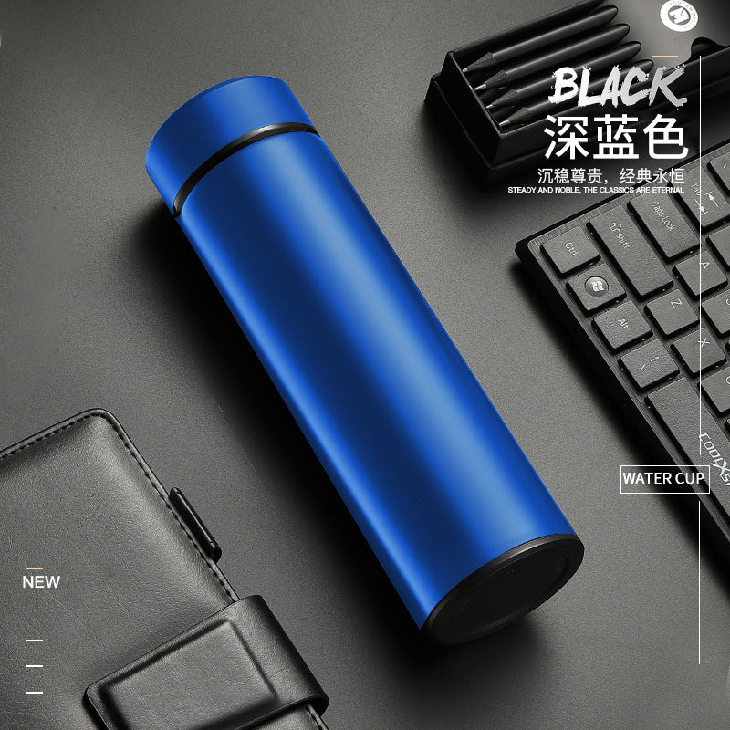 4.27NEW【Z005】MoriMori印刻水筒（保温保冷、茶こし付き、容量500ml、中身304ステンレス、外PP）