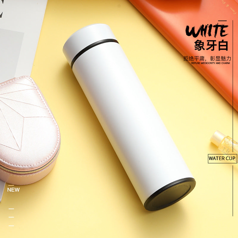 4.27NEW【Z005】MoriMori印刻水筒（保温保冷、茶こし付き、容量500ml、中身304ステンレス、外PP）