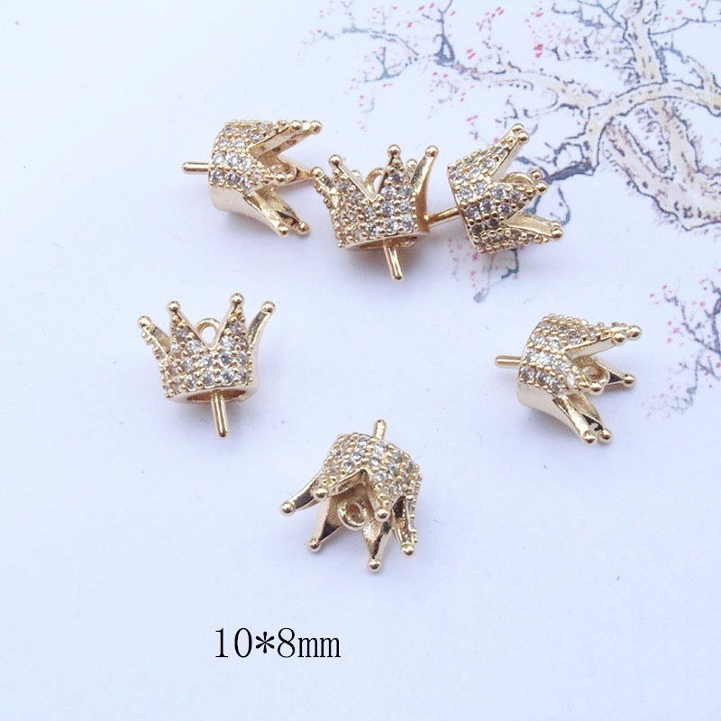 2.26再入荷【P097】♥段階式割引♥王冠ヒートン（DIY用ビーズパーツ）