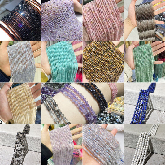 ♥人気♥3.13スピネル再入荷【C038】多面カット天然石（3mm、1連）