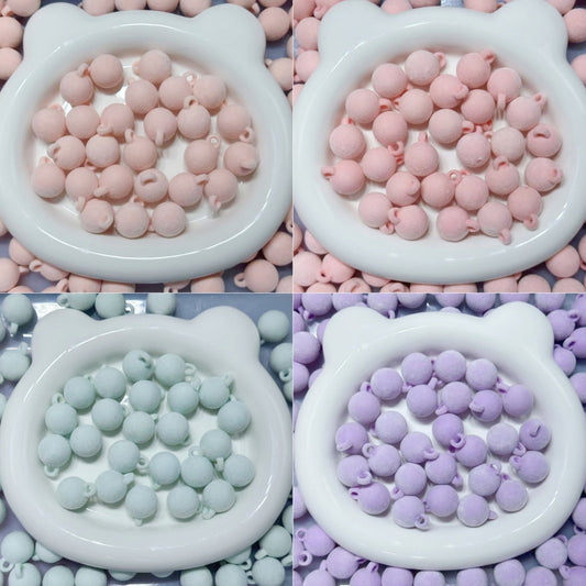 【T057】（段階式割引あり）フロッキービーズ（カン付き、16cm）
