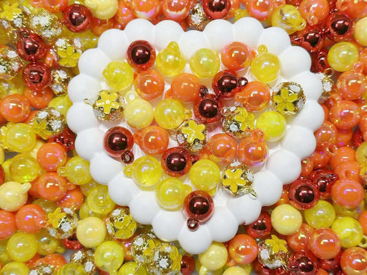 1.9NEW【L048】煉獄様（鬼滅の刃シリース最終弾かも、カン付きビーズ4種類のリース用）