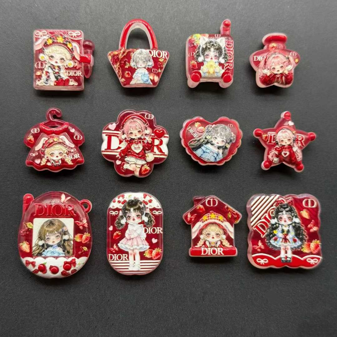 3.9NEW【A476】ディオールガール・SP（夜光浮き彫りDIORロゴキャラビーズ12種類、普通のビーズなし）