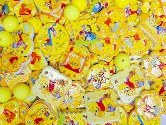 11.29NEW【FA003】プーちゃん大集合（浮き彫りキャラビーズ11種類）